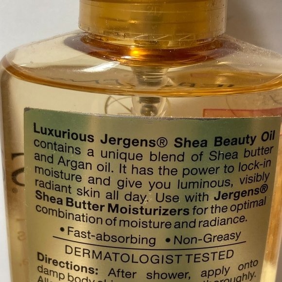 Jergens Shea Beauty Oil 1 Bottle DISCONTINUED 5oz Body Oil Luminizer - Picture 8 of 13